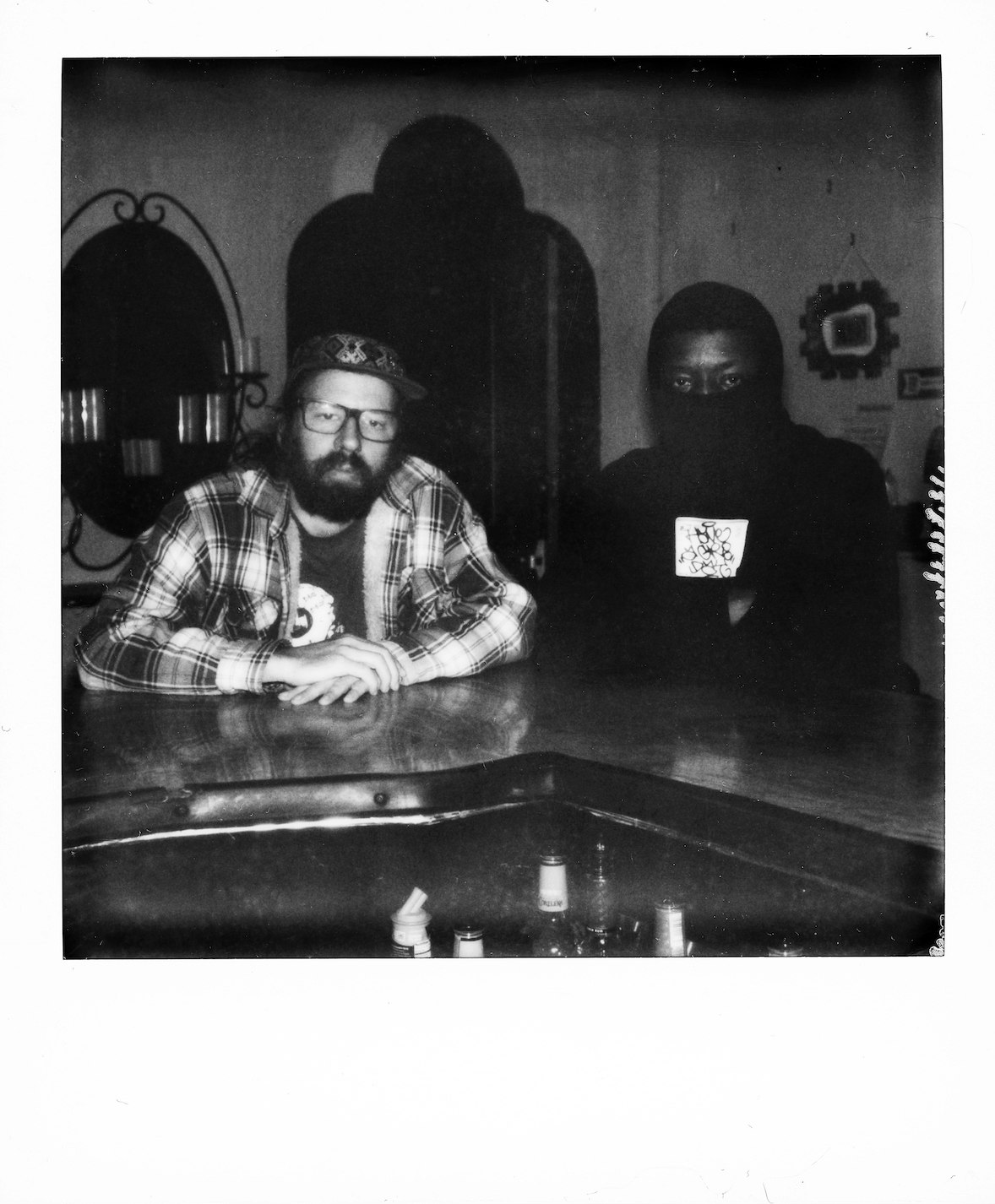 Polaroid photo billy woods and Kenny Segal by Alexander Richter.